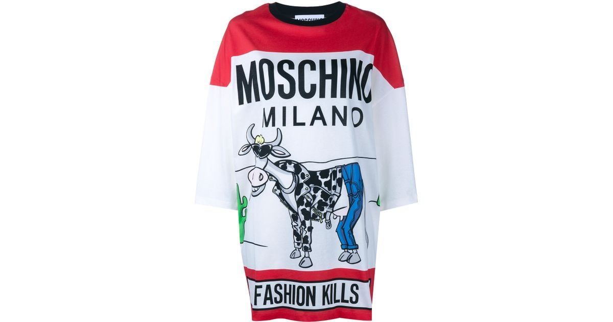 oversized moschino t shirt dress