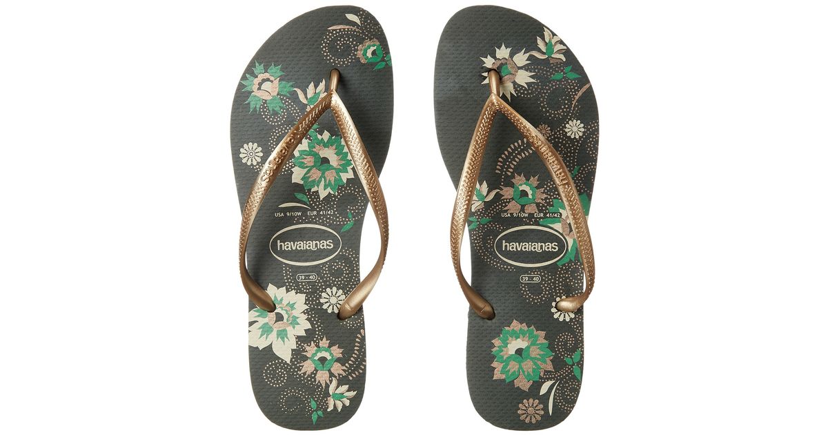 olive green flip flops