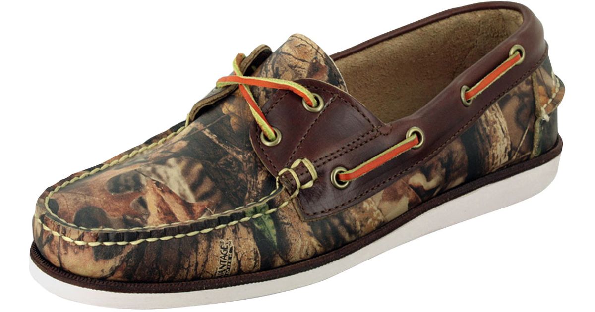 sperry camo boat shoes