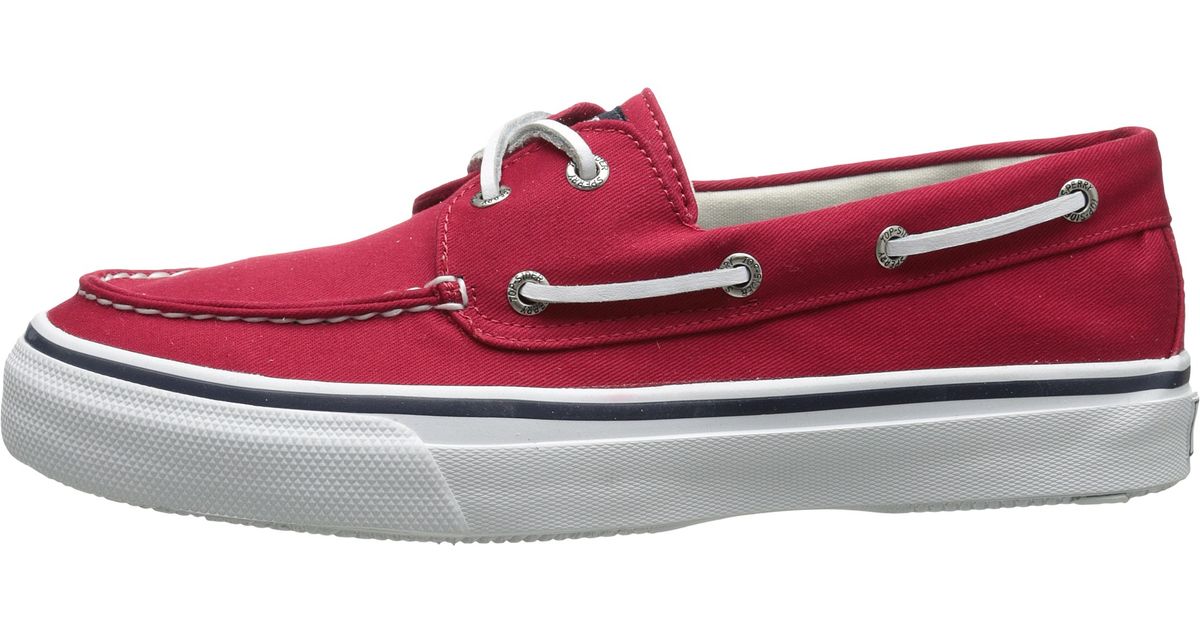 red sperry shoes