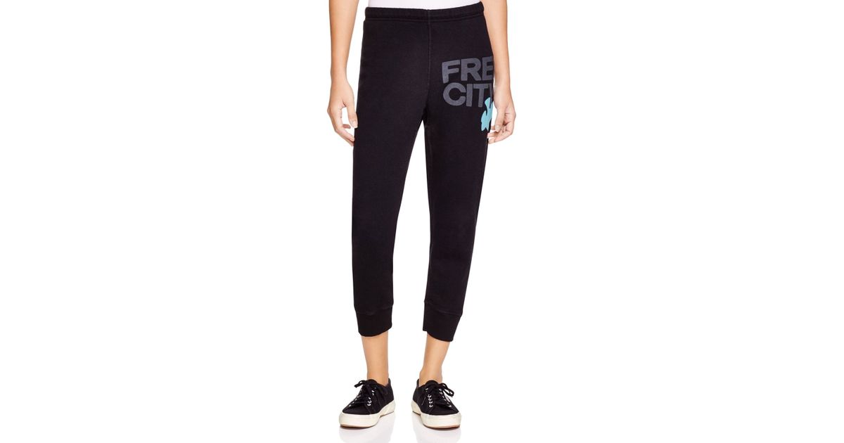 black free city sweatpants