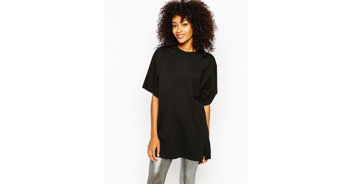 monki oversized t shirt dress