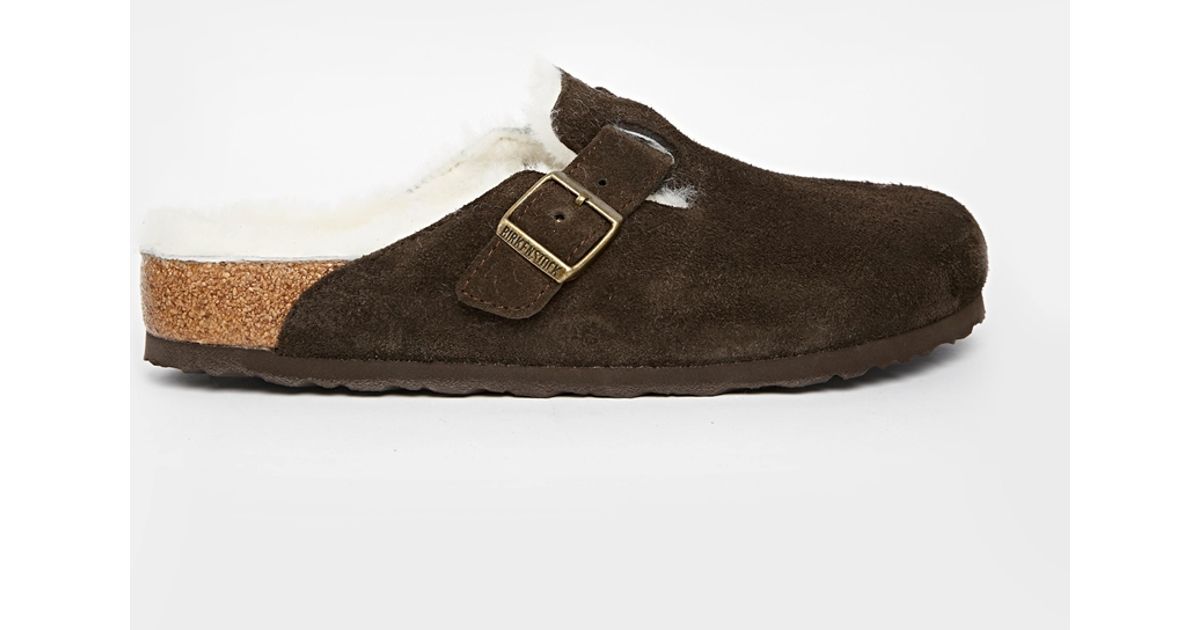 birkenstock boston shearling mens
