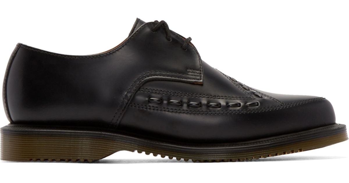 Dr. Martens Black Leather Ally Creepers | Lyst