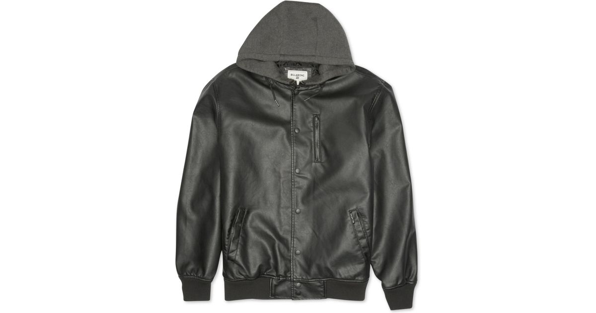 billabong leather jacket