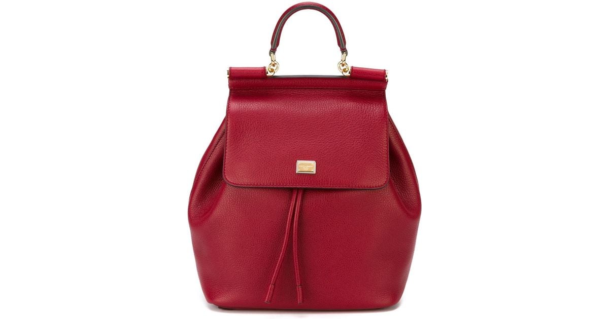 Dolce & Gabbana 'sicily' Backpack in Red | Lyst