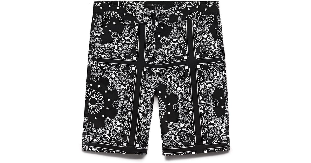 Black bandana shorts Clearance