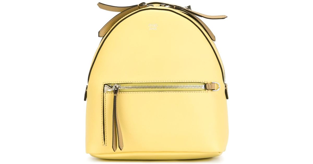 mini backpack yellow