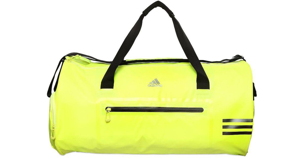 adidas Water Repellent Coated Nylon Duffle Bag in Neon Yellow (Yellow) for  Men | Lyst