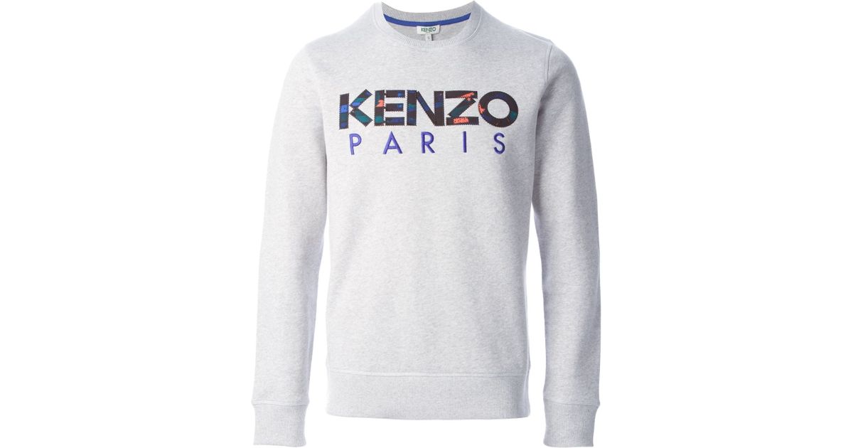 kenzo paris sweatshirt grey