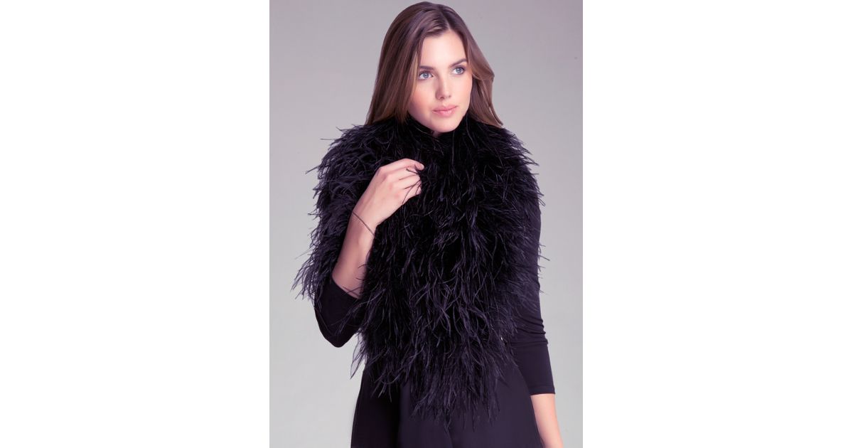 ostrich feather wrap