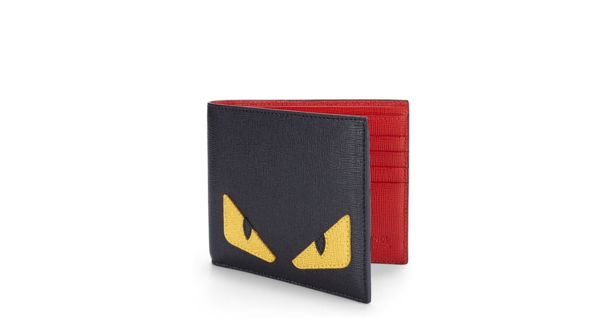 impliceren Isaac knijpen Fendi Simple Monster Wallet in Red for Men | Lyst