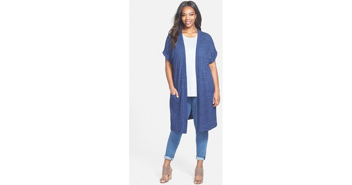 short sleeve long cardigan