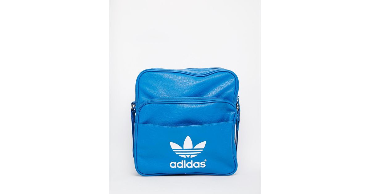 adidas shoulder bag blue