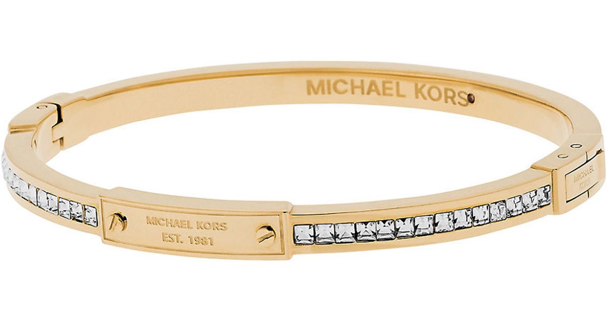 Lyst - Michael Kors Park Ave Bangle Bracelet in Metallic