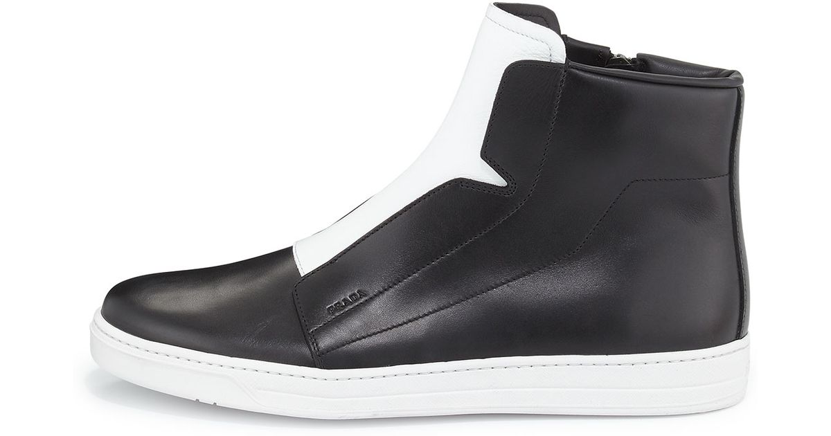 laceless high top sneakers