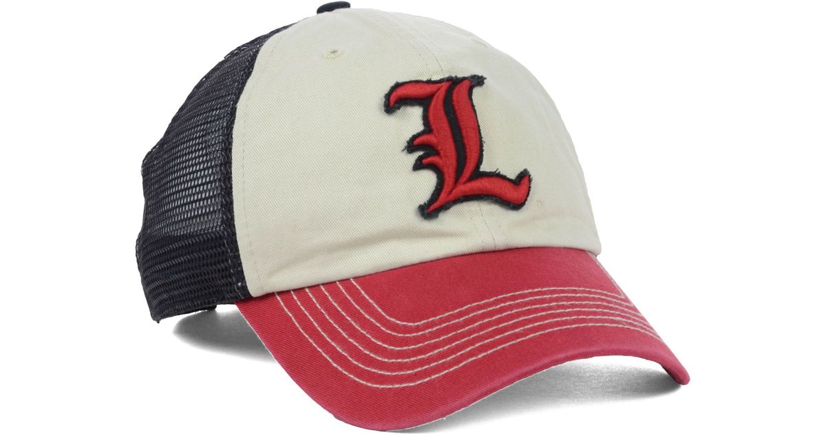 University Of Louisville Cardinals Motto Trucker Hat In Red/ White/ Black