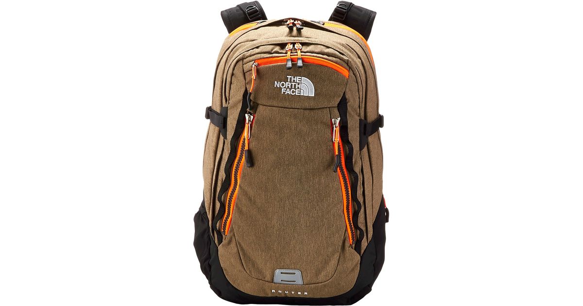 brown north face backpack