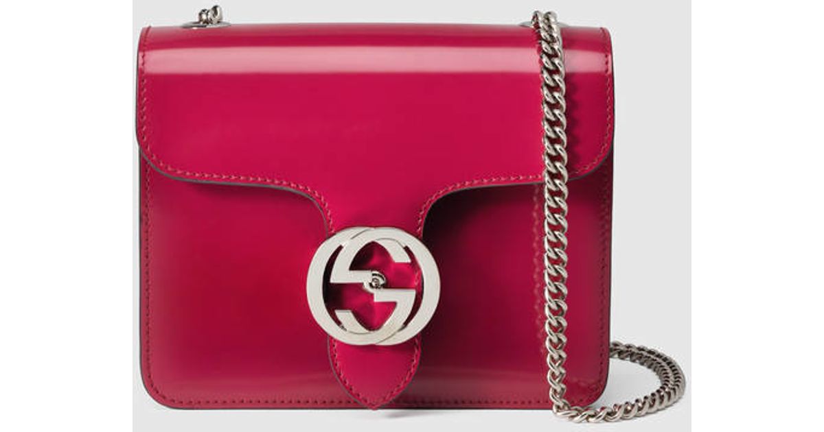 red gucci leather bag