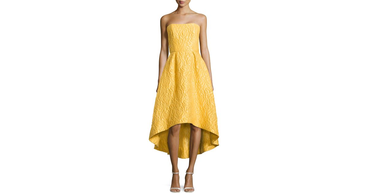monique lhuillier yellow dress