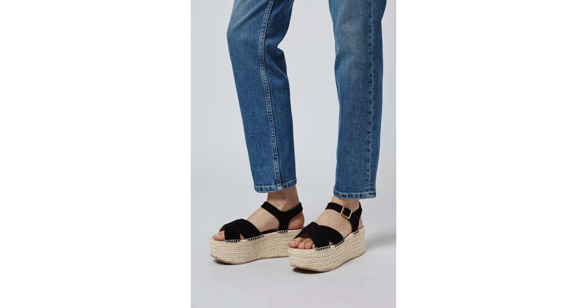 topshop black espadrilles