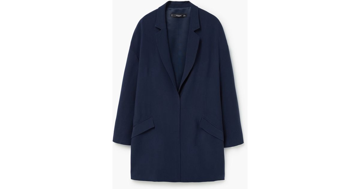 oversized navy blazer