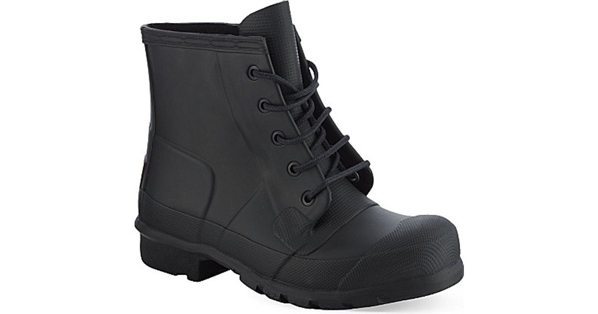 lace up welly boots
