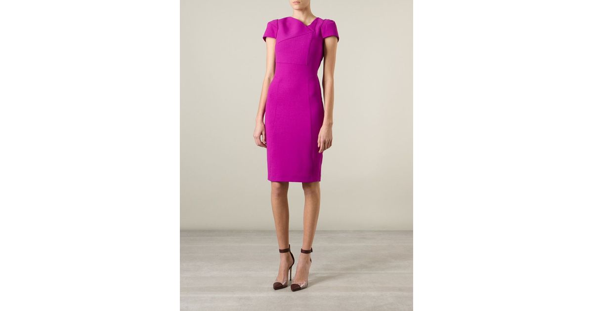 roland mouret purple dress