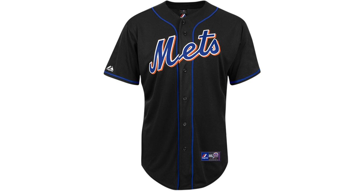 Majestic Men&#39;S New York Mets Blank Replica Jersey in Black for Men - Lyst