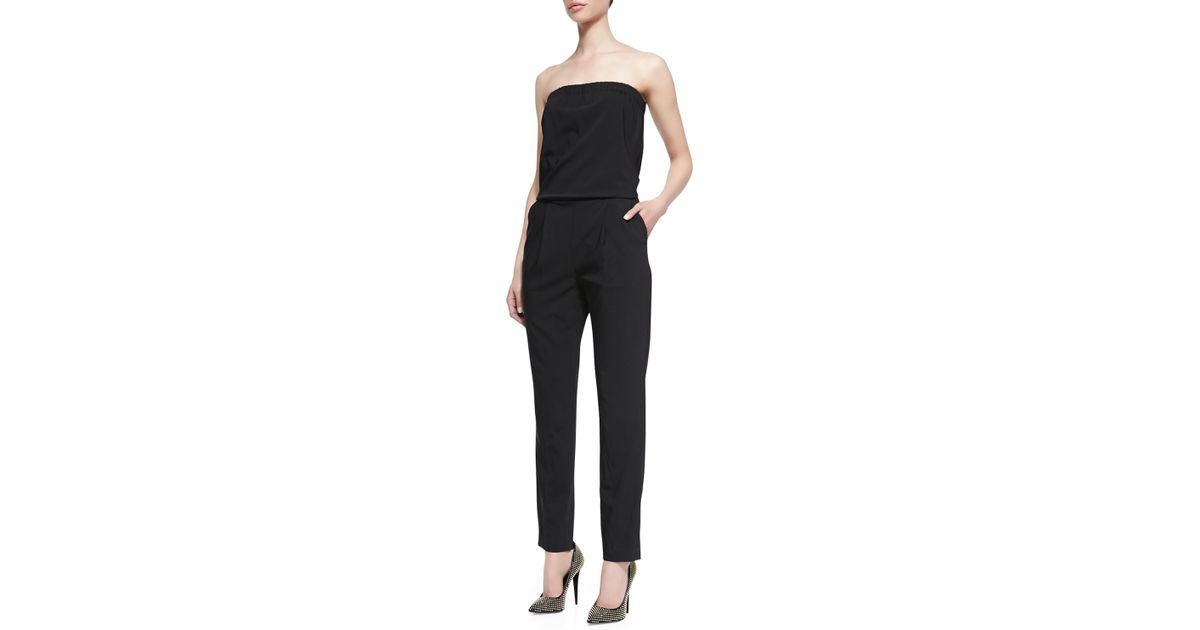 theory strapless jumpsuit