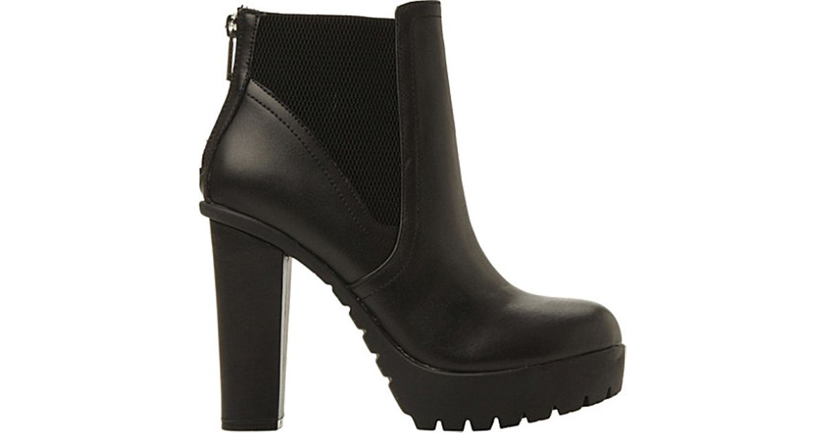 cleated ankle boots