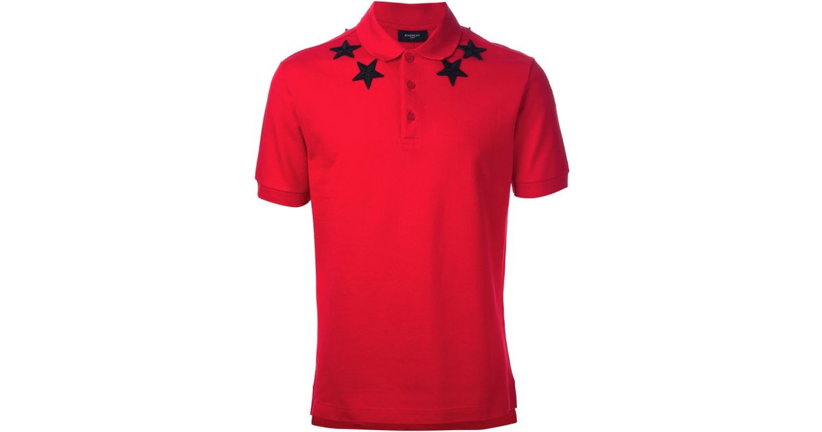 Givenchy Polo Shirt in Red for Men | Lyst