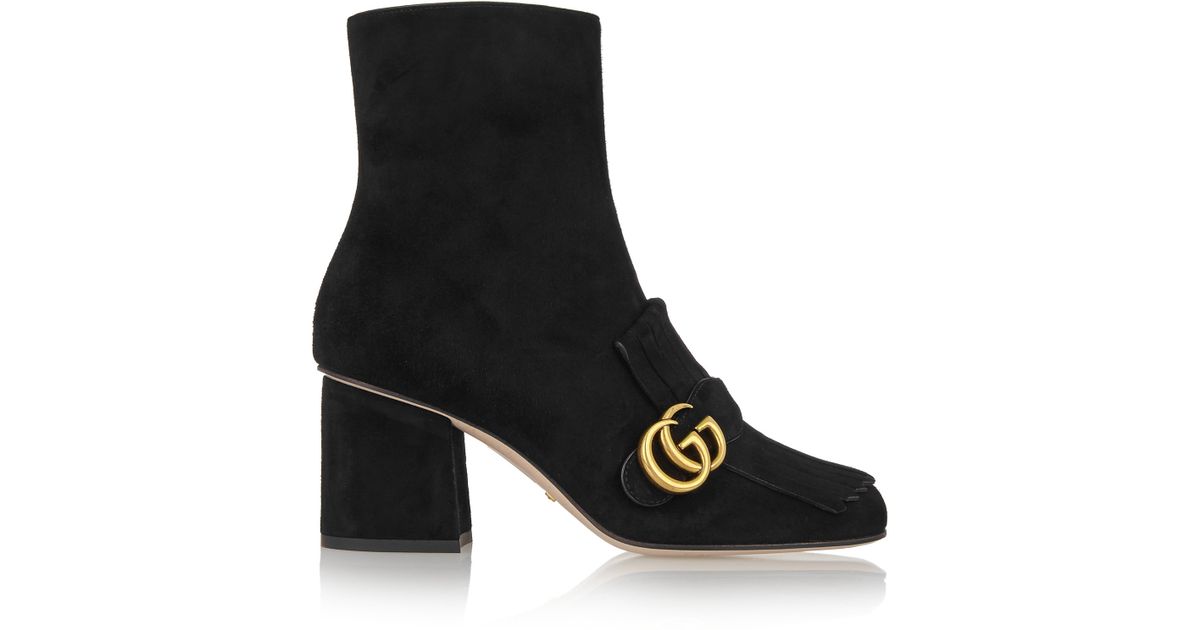 gucci suede ankle boot