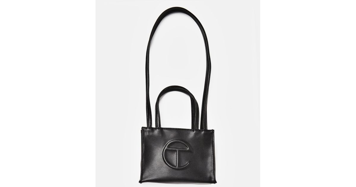 Telfar Leather Small Bag in Black | Lyst