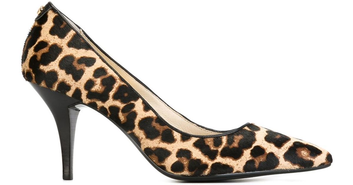 michael kors leopard print heels