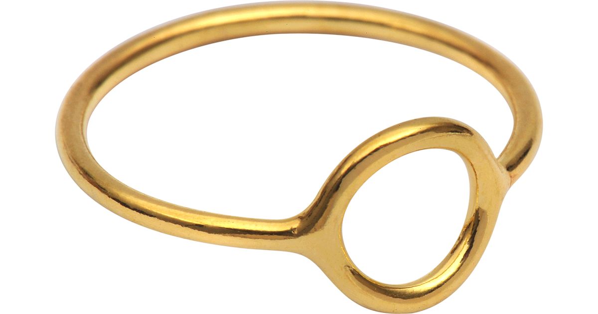 Maria Black Monocle Ring in Metallic - Lyst