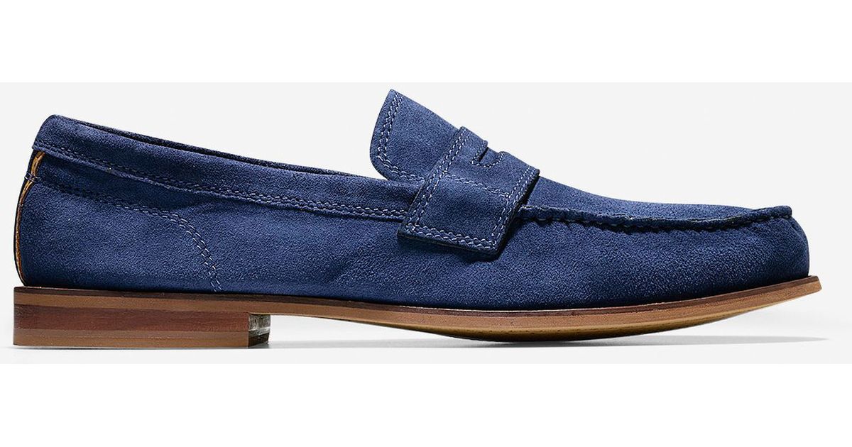 cole haan blue suede