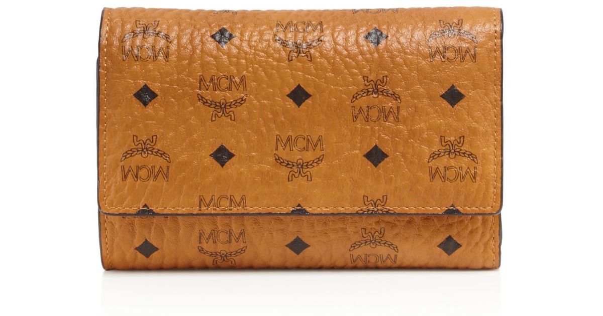 mcm tri fold medium wallet