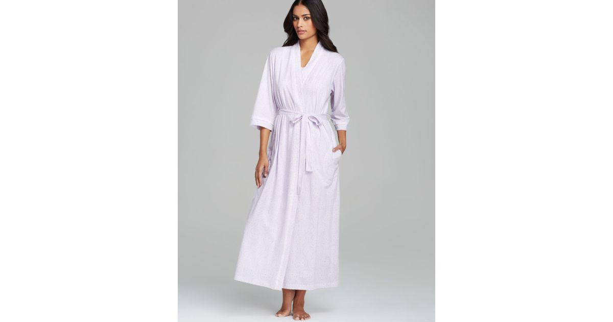 floral jersey robe