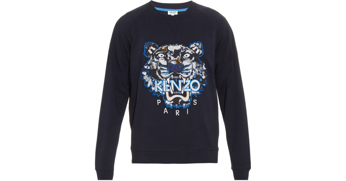 KENZO Cotton Tiger-head Embroidered 