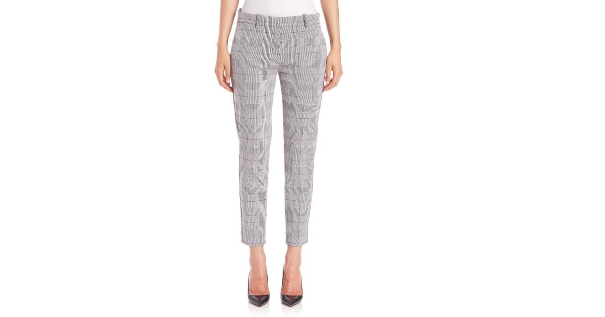 theory plaid pants