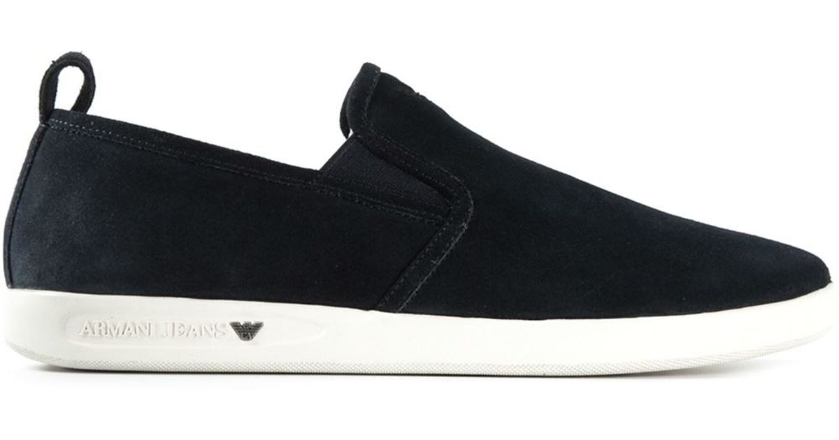 armani slip on sneakers