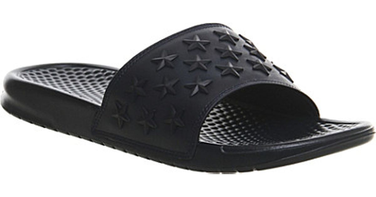 nike benassi slides navy