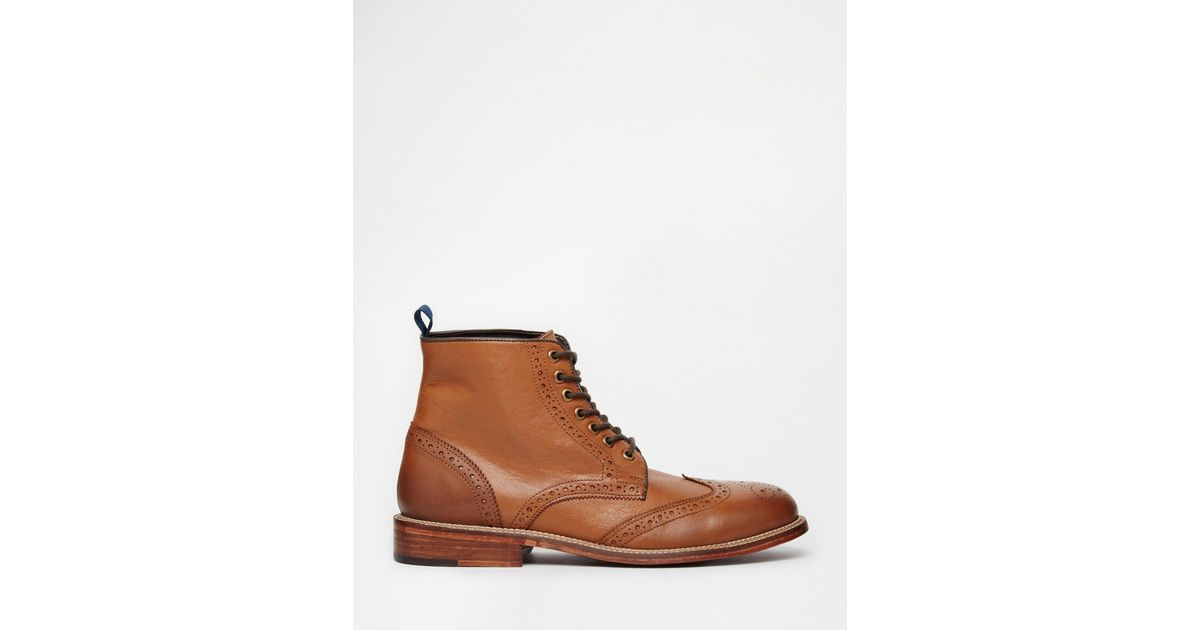 leather soled brogue boots