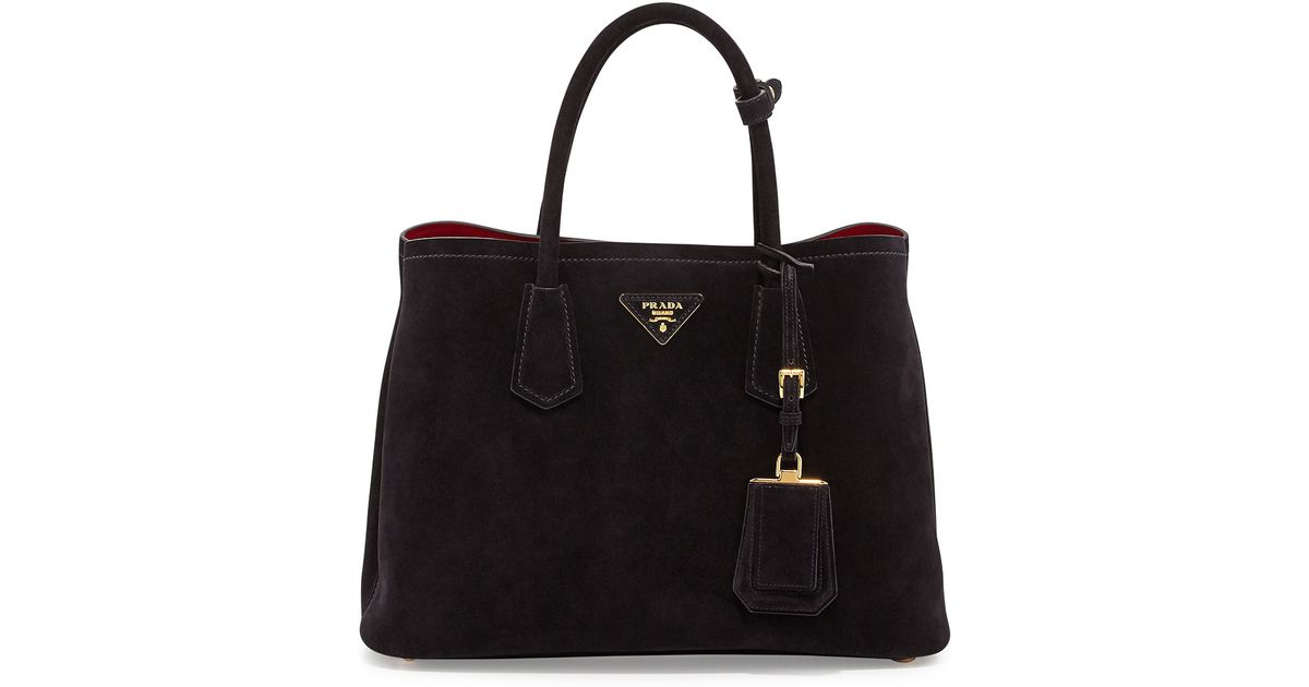 prada suede shoulder bag