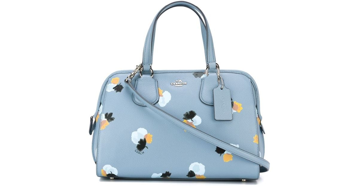 New Michael Kors Tote Bag Blue Floral 