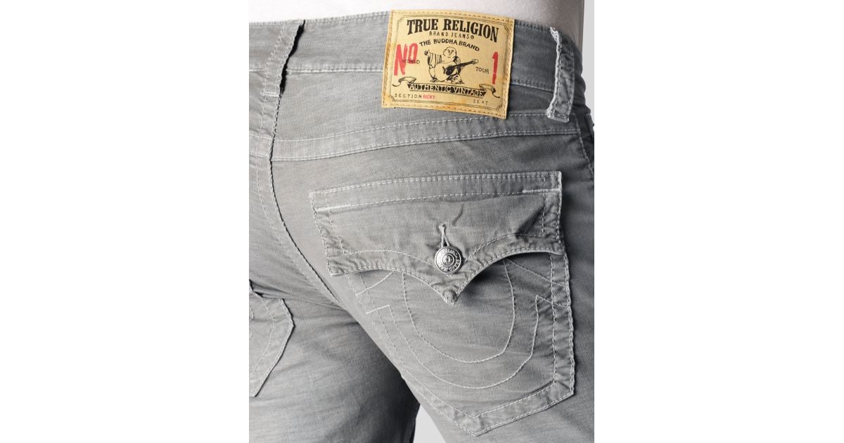true religion black corduroy pants