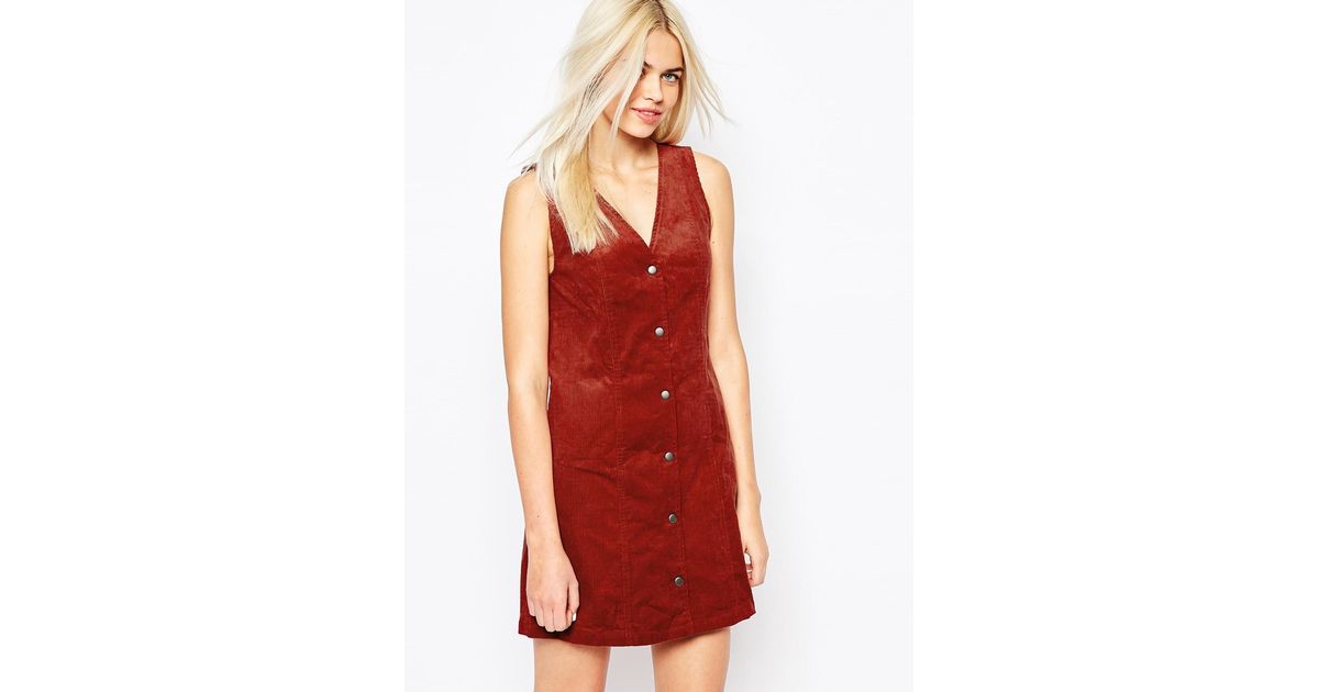 red cord dress