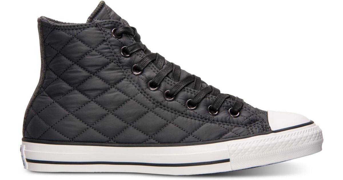 Converse Unisex Chuck Taylor Hi Quilted Nylon Casual Sneakers From Finish  Line in Black for Men - Lyst