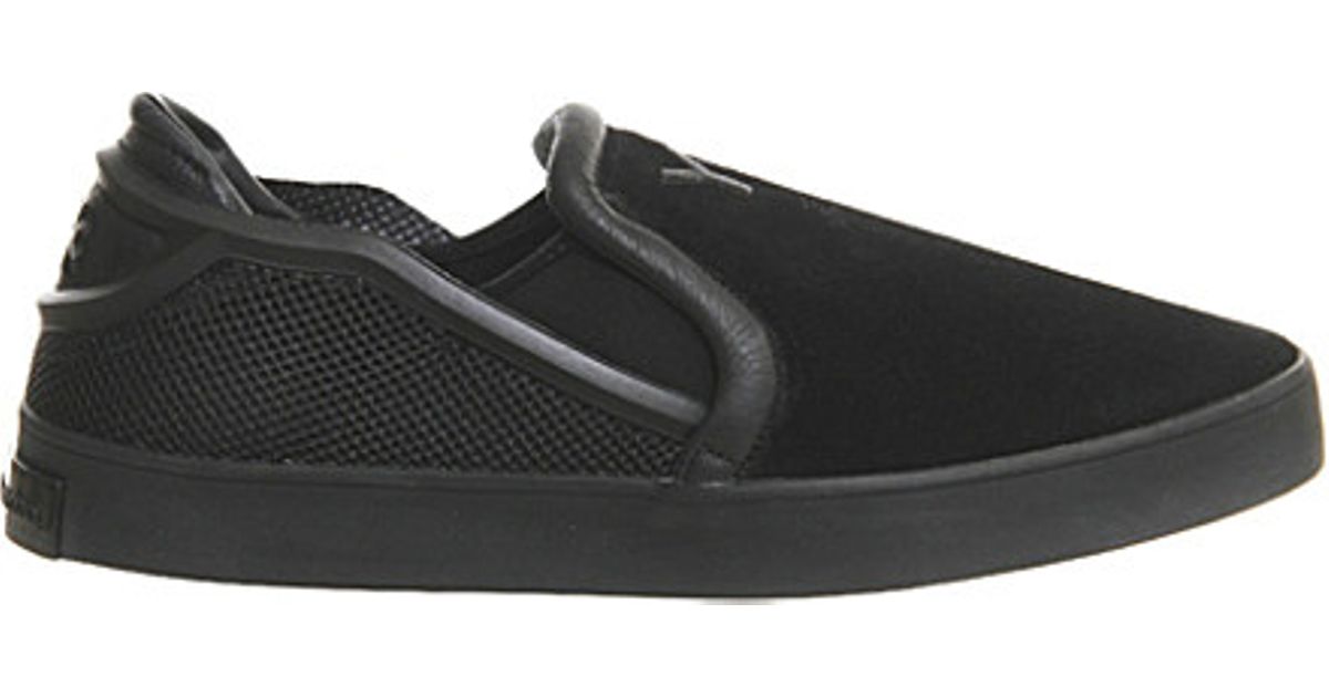 adidas Originals Suede Y3 Laver Slip-on Shoes in Black for Men - Lyst